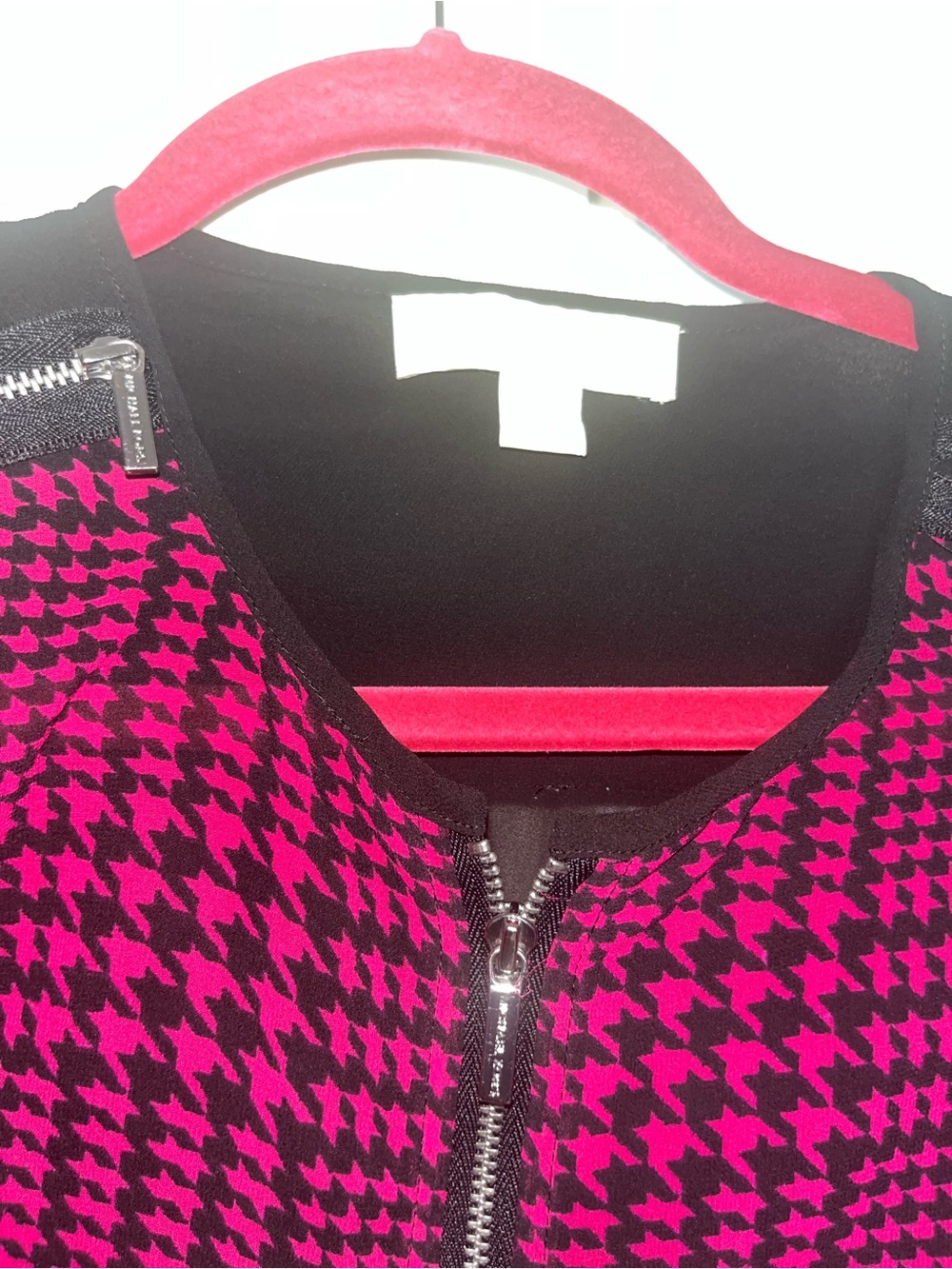 Michael Kors Pink and Black  Zip blouse
